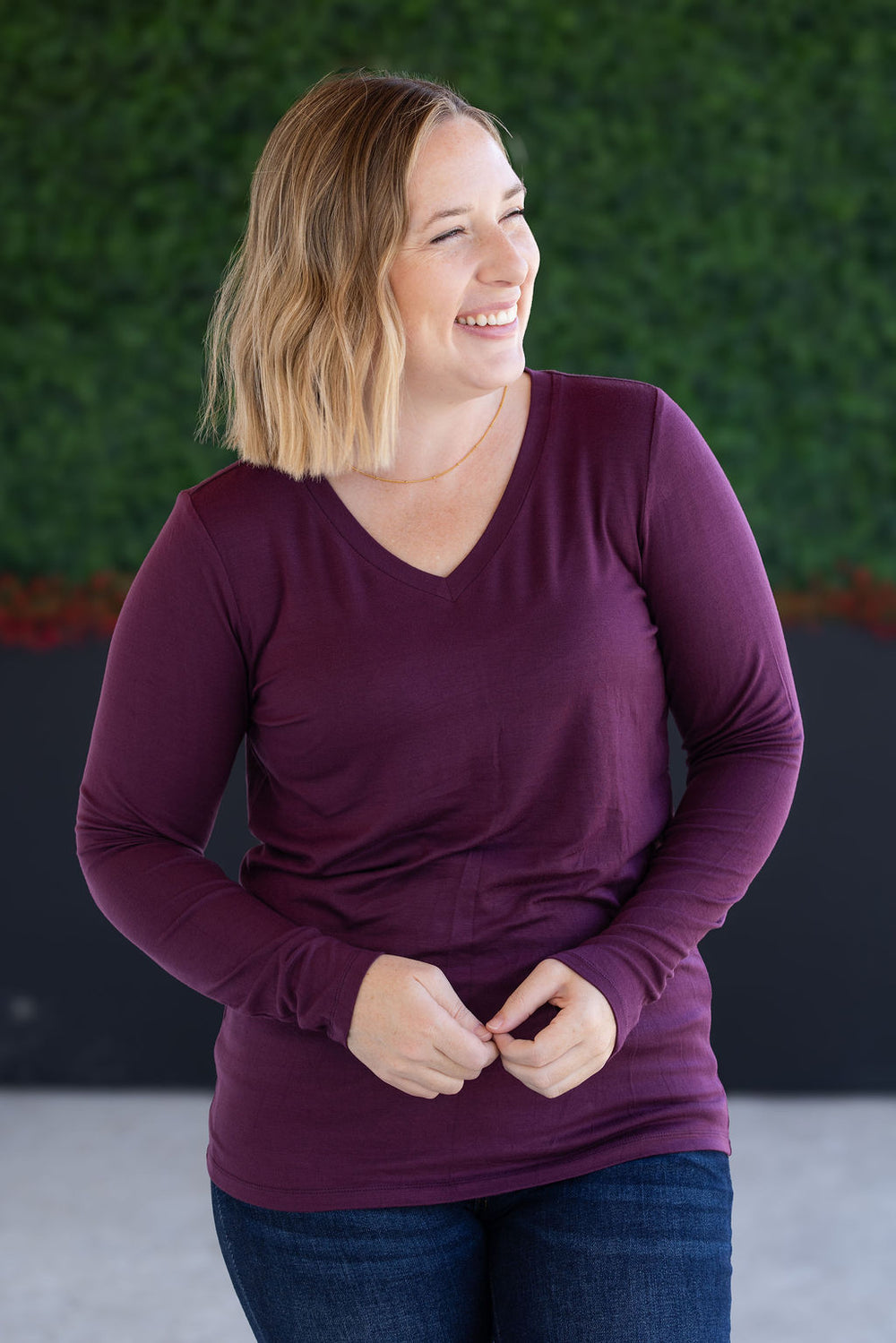 Larissa Long Sleeve - Plum