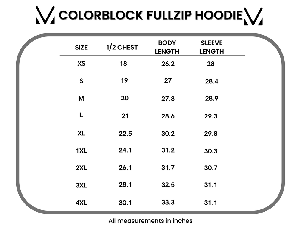 Colorblock Fullzip - Purple & Brown