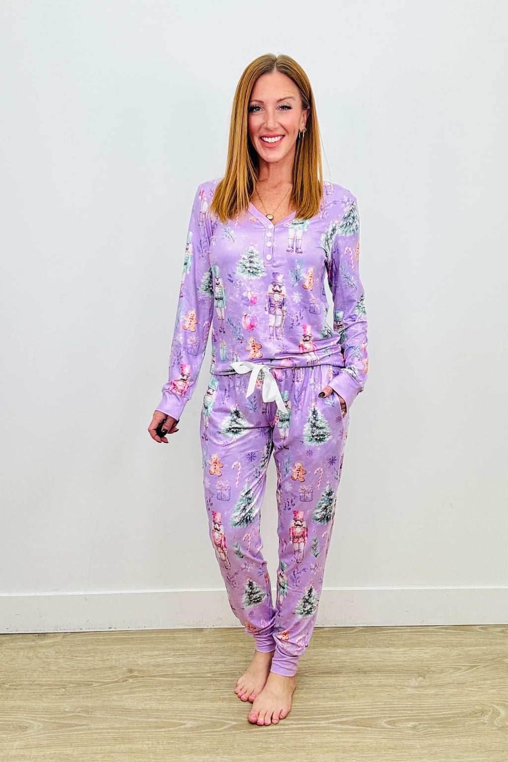*PRE-ORDER* Holiday PJs - Purple Nutcracker