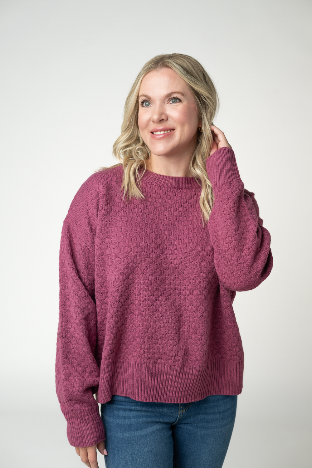 Gianna Sweater - Raspberry