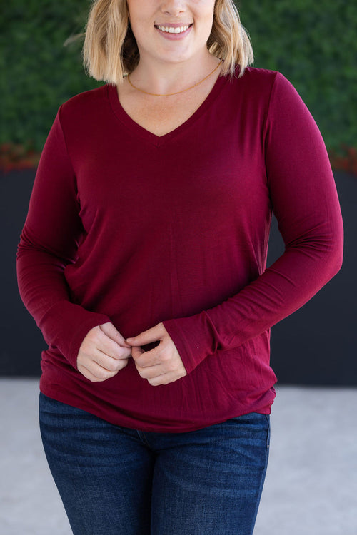 Larissa Long Sleeve - Burgandy