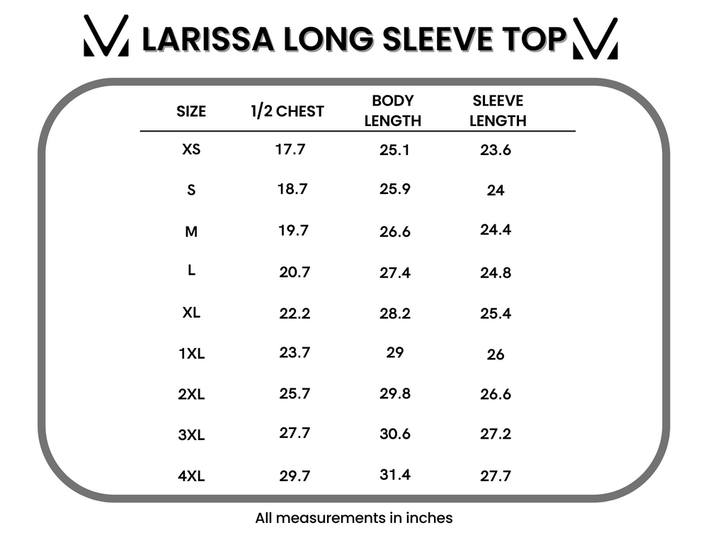 Larissa Long Sleeve - Burgandy